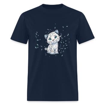 Chibi Leopard - Men's T-Shirt - navy - Front - Jose (178cm)
