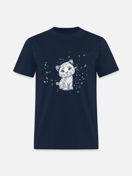 Chibi Leopard - Men's T-Shirt - navy