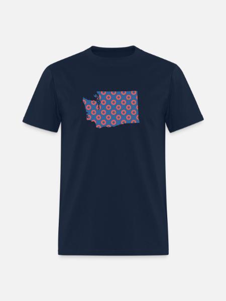 Phish Fishman Donut Washington Phanart - Men's T-Shirt - navy
