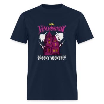 Happy Halloween Spooky Wickedly - Men's T-Shirt - navy - Front - Jose (178cm)