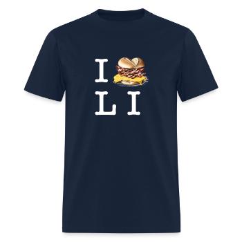 I Love Long Island Shirt - Men's T-Shirt - navy - Front - Jose (178cm)