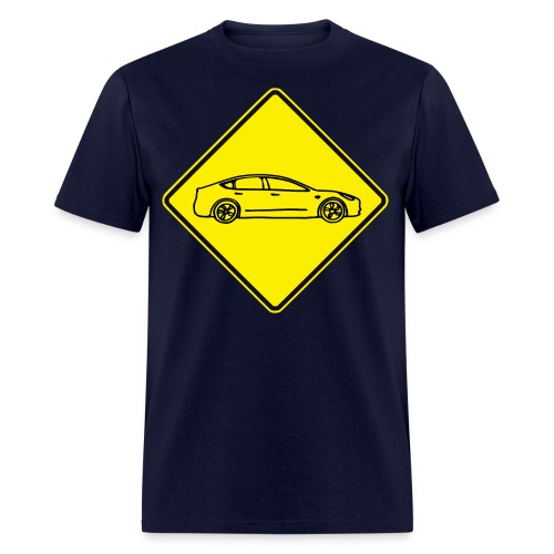 Australian Road Sign Tesla Model 3 - Men's T-Shirt