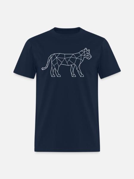 tiger polygon - Men's T-Shirt - navy