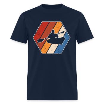 canoe retro - Men's T-Shirt - navy - Front - Jose (178cm)