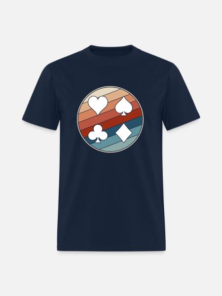 Playing Cards Suits - Men's T-Shirt - navy