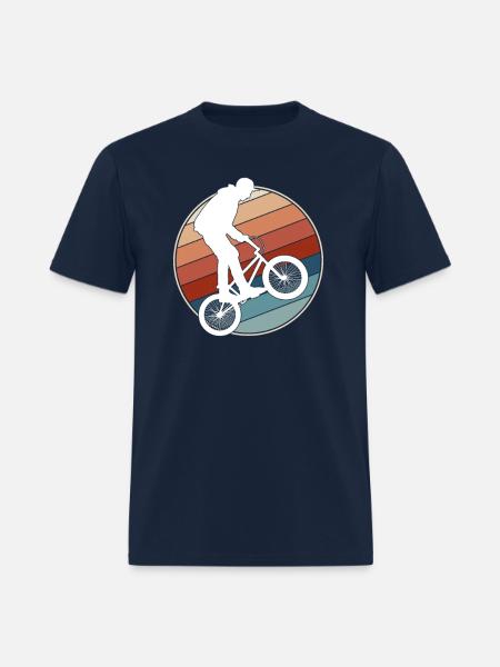 Retro BMX Rider - Men's T-Shirt - navy