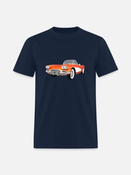 1961 Corvette C1 - Men's T-Shirt - navy