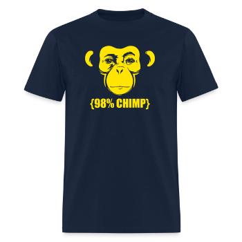 98 Percent Chimp - Men's T-Shirt - navy - Front - Jose (178cm)
