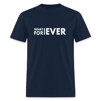 WHATEVER FOREVER - Men's T-Shirt - navy - Front - Jose (178cm)