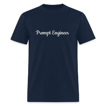 prompt engineer - Men's T-Shirt - navy - Front - Jose (178cm)