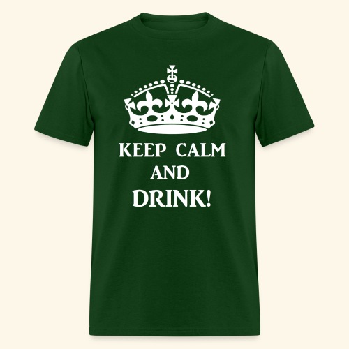 keep calm drink wht - Men's T-Shirt