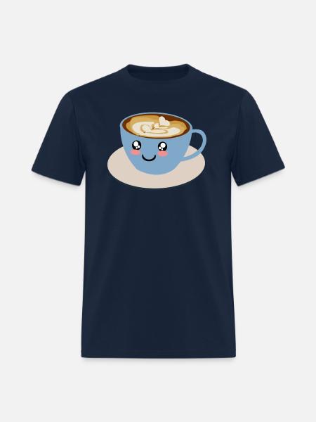 Cute Cup of Coffee - Men's T-Shirt - navy