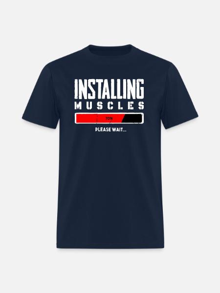 Muscles Please Wait - Men's T-Shirt - navy
