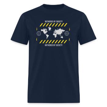 Bothered by Society - Men's T-Shirt - navy - Front - Jose (178cm)