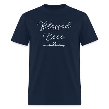 Bienheureuse Céce - T-shirt Homme - marine - Devant - Jose (178cm)
