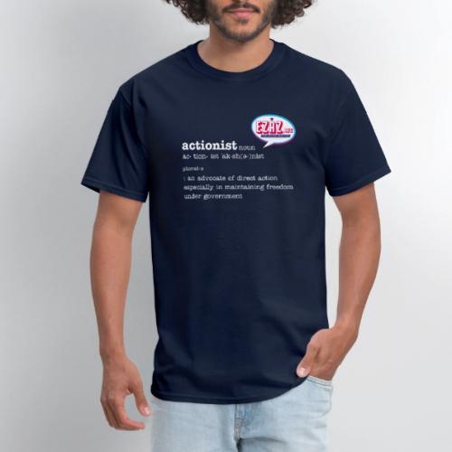 Actionist white ink - Men's T-Shirt