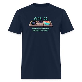 Data DJ - Men's T-Shirt - navy - Front - Jose (178cm)