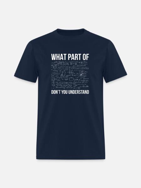 Funny Math Teacher Joke Men Women Fun Best Math Qu - Men's T-Shirt - navy