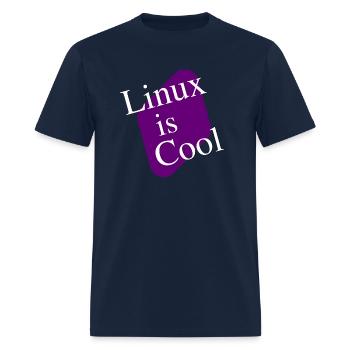 Linux is cool - Special Gift for Linux Fans - Men's T-Shirt - navy - Front - Jose (178cm)