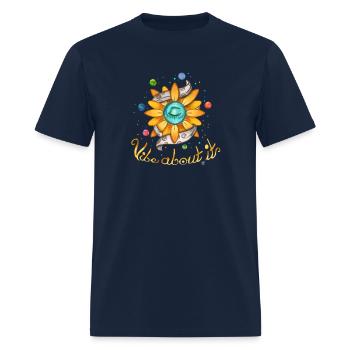 SunFlower Vibe About It - Men's T-Shirt - navy - Front - Jose (178cm)