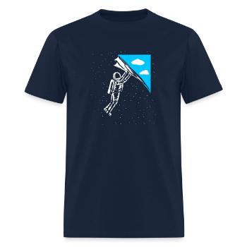 Astronaut Open The Sky - Men's T-Shirt - navy - Front - Jose (178cm)