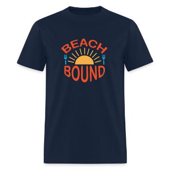 Dive into summer with beach bound - Men's T-Shirt - navy - Front - Jose (178cm)