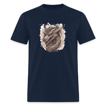 mythical dragon 2 - Men's T-Shirt - navy - Front - Jose (178cm)