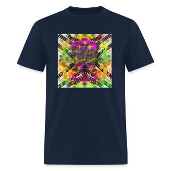 Abstract - Men's T-Shirt - navy - Front - Jose (178cm)