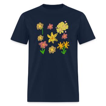 Kid Drawing Child's Drawing - Men's T-Shirt - navy - Front - Jose (178cm)