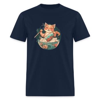 cat beautiful - Men's T-Shirt - navy - Front - Jose (178cm)