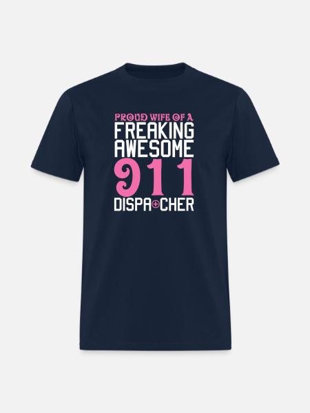 911 Dispatcher Wife - Men's T-Shirt - navy