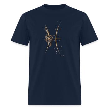 Pisces Zodiac Sign - Men's T-Shirt - navy - Front - Jose (178cm)