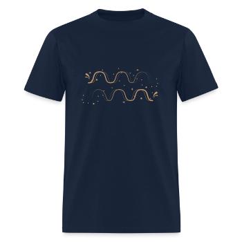 Aquarius Zodiac Sign - Men's T-Shirt - navy - Front - Jose (178cm)