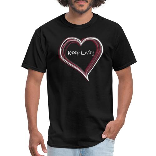 Keep Loving Hand Drawn Heart - Men's T-Shirt