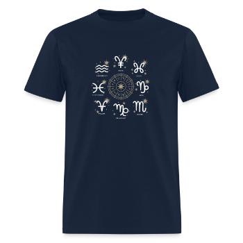 Zodiac and celestial - Men's T-Shirt - navy - Front - Jose (178cm)