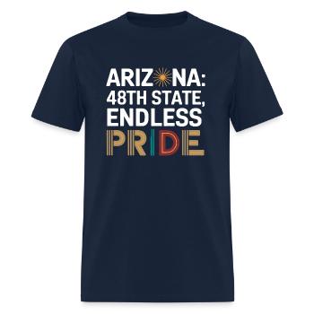 Arizona: 48th state, endless pride - Men's T-Shirt - navy - Front - Jose (178cm)