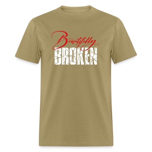 Beautifully Broken red white - Men's T-Shirt