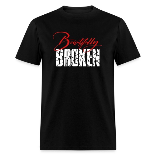 Beautifully Broken red white - Men's T-Shirt