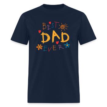 BEST DAD - Men's T-Shirt - navy - Front - Jose (178cm)