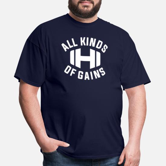 undervandsbåd milits systematisk All Kinds Of Gains Logo Black T-shirt Hodgetwins' Men's T-Shirt |  Spreadshirt