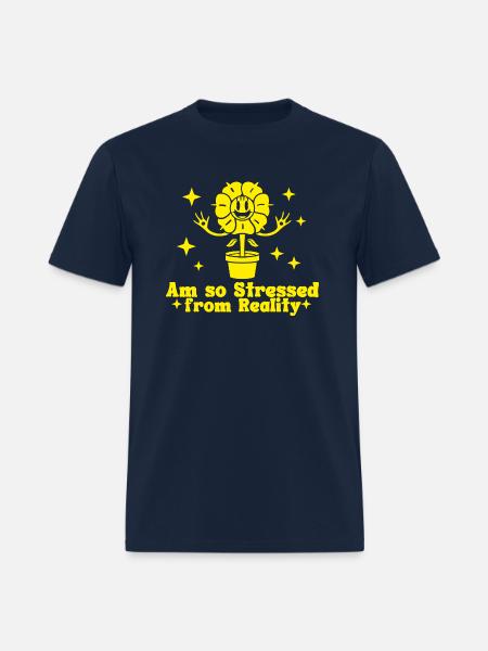 Stress From Reality Mono - Men's T-Shirt - navy