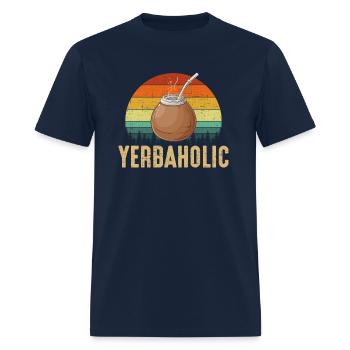 yerbaholic, yerba mate - Men's T-Shirt - navy - Front - Jose (178cm)