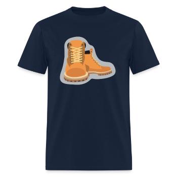 Work Boots - Men's T-Shirt - navy - Front - Jose (178cm)