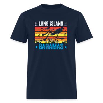 Long Island Bahamas - Men's T-Shirt - navy - Front - Jose (178cm)