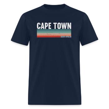 Cape Town South Africa - Men's T-Shirt - navy - Front - Jose (178cm)