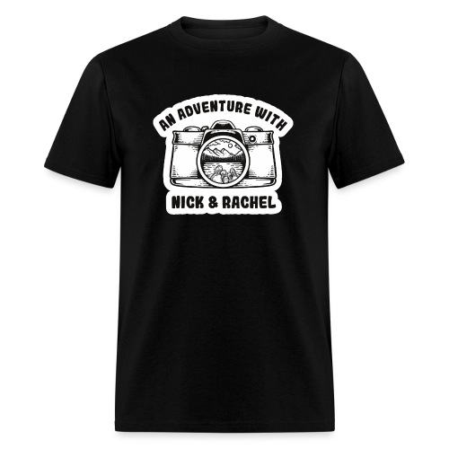 Nick & Rachel Black & White Logo - Men's T-Shirt