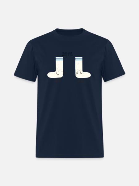 Socks Love - Men's T-Shirt - navy