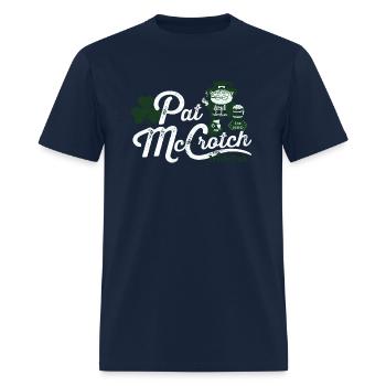 Pats Mccrotch Irish Pub Leprechaun St Patric - Men's T-Shirt - navy - Front - Jose (178cm)