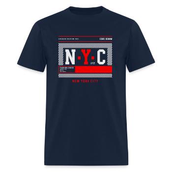 Nyc New York City - Men's T-Shirt - navy - Front - Jose (178cm)