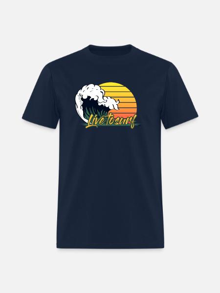 Live To Surf - Men's T-Shirt - navy